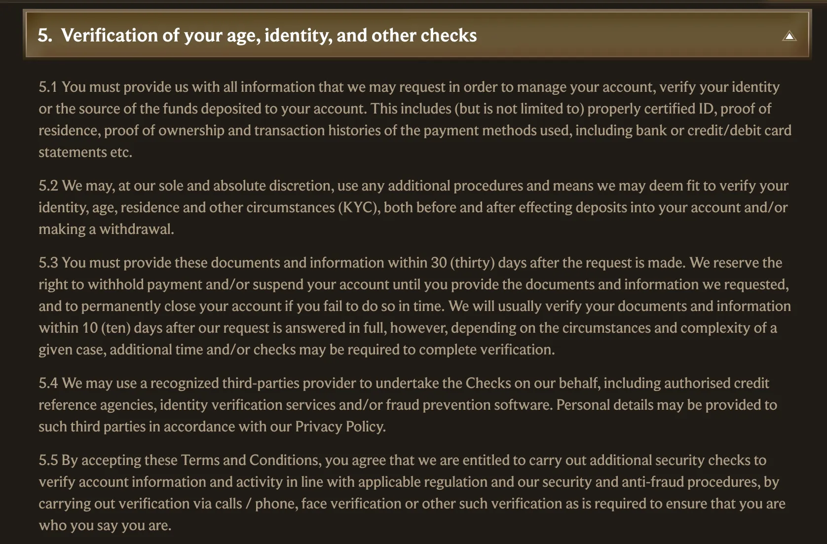 Identity documents and proof of address prepared for Realz Casino KYC verification